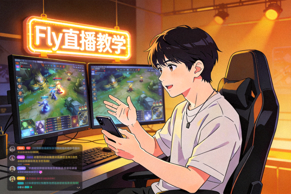 王者荣耀知名对抗路选手Fly在线直播教学画面